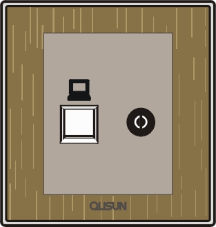 電腦電視插座